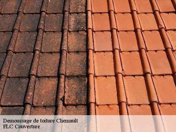 Demoussage de toiture  chemault-45340 FLC Couverture
