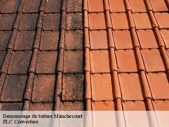 Demoussage de toiture  manchecourt-45300 FLC Couverture